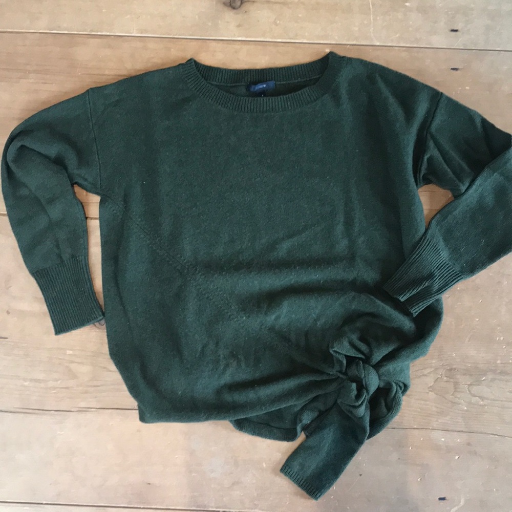 J. Crew side-tie wool sweater